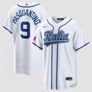 Italy #9 Vinnie Pasquantino 2026 World Classic Home Stadium Stitched Jersey