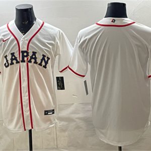 Japan Blank White 2026 World Classic Home Stadium Stitched Jersey