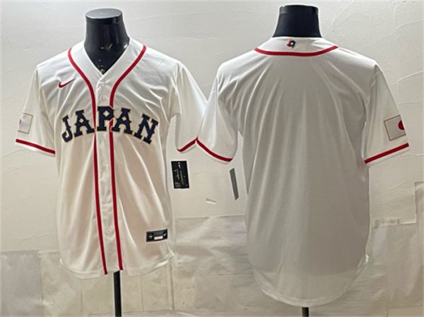 Japan Blank White 2026 World Classic Home Stadium Stitched Jersey