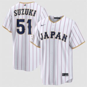 Japan #51 Seiya Suzuki White 2026 World Classic Home Stadium Stitched Jersey