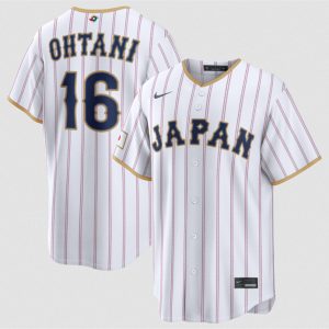 Japan #16 Shohei Ohtani White 2026 World Classic Home Stadium Stitched Jersey
