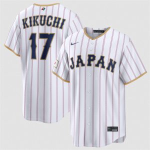 Japan #17 Yusei Kikuchi White 2026 World Classic Home Stadium Stitched Jersey