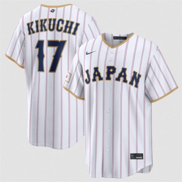 Japan #17 Yusei Kikuchi White 2026 World Classic Home Stadium Stitched Jersey