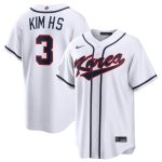 Korea #3 Hyeseong Kim White 2026 World Classic Home Stadium Stitched Jersey