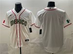 Mexico Blank White 2026 World Classic Home Stadium Stitched Jersey