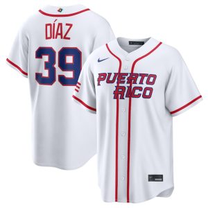 Puerto Rico #39 Edwin D¨ªaz White 2026 World Classic Home Stadium Stitched Jersey