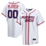 Puerto Rico Custom White 2026 World Classic Home Stadium Stitched Jersey