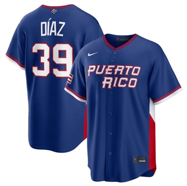 Puerto Rico Customized Blue 2026 World Classic Road Stadium Stitched Jersey