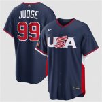 USA #99 Aaron Judge Navy 2026 World Classic Road Stadium Stitched Jersey