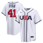 USA #41 Joe Ryan White 2026 World Classic Home Stadium Stitched Jersey