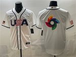 USA Team Big Logo White 2026 World Classic Home Stadium Stitched Jersey