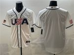 USA Blank White 2026 World Classic Home Stadium Stitched Jersey