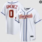 Venezuela #0 Andr¨¦s Gim¨¦nez White 2026 World Classic Home Stadium Stitched Jersey
