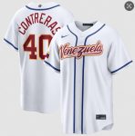 Venezuela #40 Willson Contreras White 2026 World Classic Home Stadium Stitched Jersey