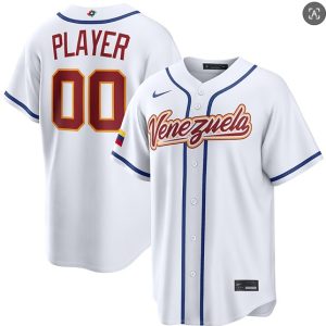 Venezuela Custom White 2026 World Classic Home Stadium Stitched Jersey