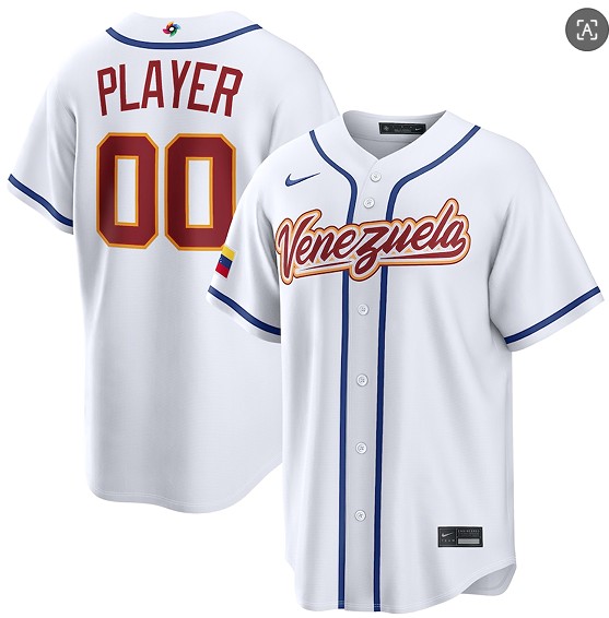 Venezuela Custom White 2026 World Classic Home Stadium Stitched Jersey