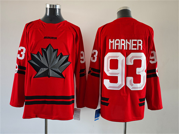 Canada #93 Mitch Marner Red Stitched Jersey