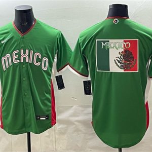 Mexico Team Big Logo Green 2026 World Classic Home Stadium Stitched Jersey