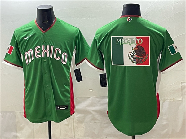 Mexico Team Big Logo Green 2026 World Classic Home Stadium Stitched Jersey