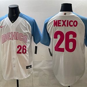 Mexico #26 Mexico White 2026 World Classic Home Stadium Stitched Jersey