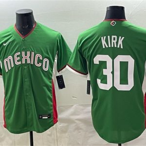 Mexico #30 Alejandro Kirk Green 2026 World Classic Home Stadium Stitched Jersey