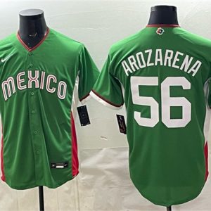 Mexico #56 Randy Arozarena Green 2026 World Classic Home Stadium Stitched Jersey