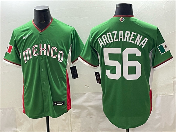 Mexico #56 Randy Arozarena Green 2026 World Classic Home Stadium Stitched Jersey
