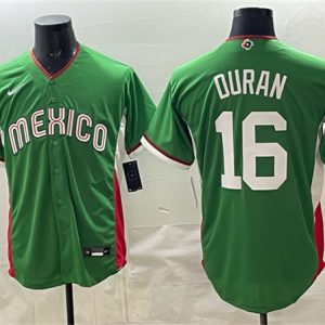 Mexico #16 Jarren Duran Green 2026 World Classic Home Stadium Stitched Jersey