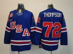 USA #72 Tage Thompson Royal 2025-2026 Stitched Jersey