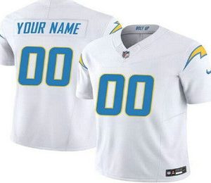 Los Angeles Chargers Customized Limited White FUSE Vapor Jersey