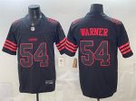 San Francisco 49ers #54 Fred Warner Black F.U.S.E. 'Stranger Things Edition' Vapor Limited Stitched Jersey