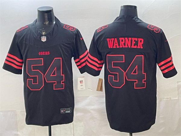 San Francisco 49ers #54 Fred Warner Black F.U.S.E. 'Stranger Things Edition' Vapor Limited Stitched Jersey