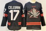 Canada #17 Macklin Celebrini Black Stitched Jersey