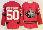 Canada #50 Connor McDavid Red Stitched Jersey