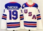 USA #19 Matthew Tkachuk White 2025-2026 Stitched Jersey