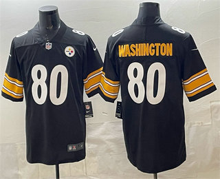 Pisttburgn Steelers #80 Darnell Washington Black Vapor Untouchable Limited Stitched Jersey