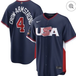 USA #4 Crow-Armstrong Navy 2026 World Classic Road Stadium Stitched Jersey