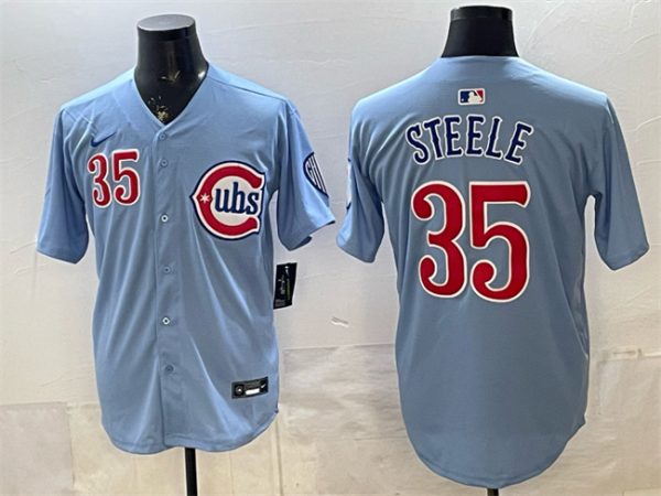 Chicago Cubs #35 Justin Steele Blue 2024 25 2nd Alternate Limited Stitched Jersey