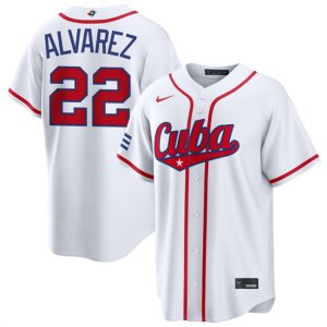 Cuba #22 Frank Alvarez White 2026 World Classic Home Stadium Stitched Jersey