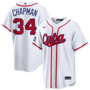 Cuba #34 Emmanuel Chapman White 2026 World Classic Home Stadium Stitched Jersey