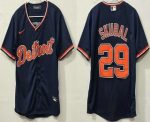 Detroit Tigers #29 Tarik Skubal Navy Cool Base Jersey
