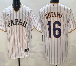 Japan #16 Shohei Ohtani White 2026 World Classic Cool Base Jersey