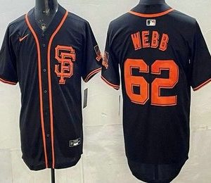 San Francisco Giants #62 Logan Webb Black Limited Jersey