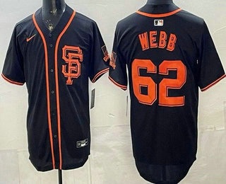 San Francisco Giants #62 Logan Webb Black Limited Jersey