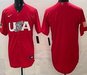 USA Blank Red 2026 World Classic Cool Base Jersey