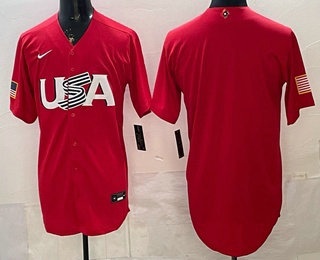 USA Blank Red 2026 World Classic Cool Base Jersey