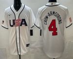 USA #4 Pete Crow-Armstrong White 2026 World Classic Cool Base Jersey