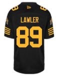 CFL Hamilton tiger cats #89 LAWLER Black Crested Home Replica Jersey