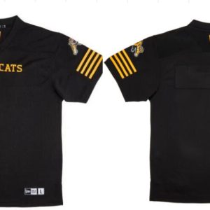 CFL Hamilton tiger cats Blank Black Crested Home Replica Jersey
