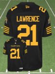CFL Hamilton tiger cats #21 LAWRENCE Black Crested Home Replica Jersey